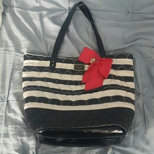 Betsy Johnson Heart Quilted Tote